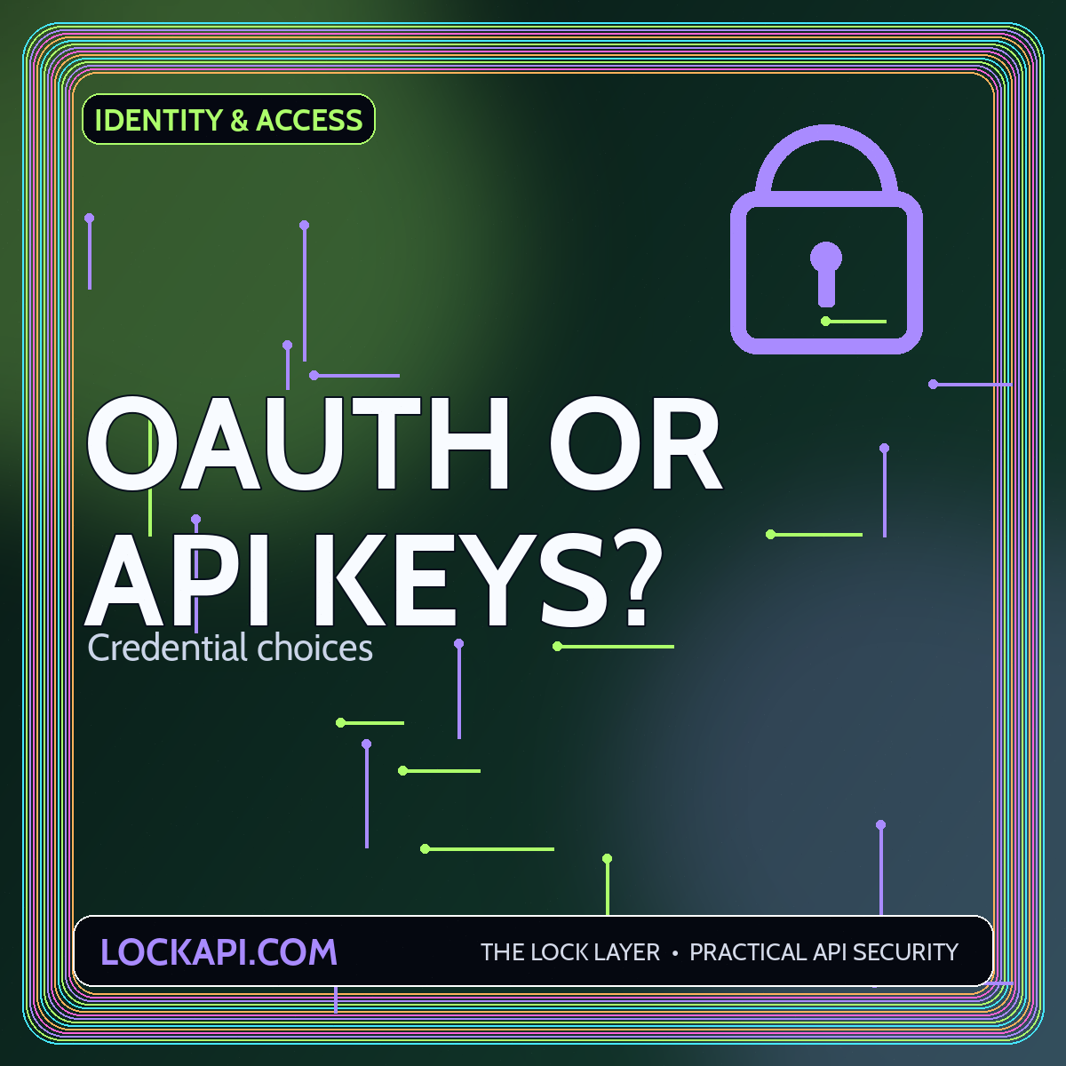 API Authentication: OAuth, API Keys, and Safer Credential Choices featured graphic